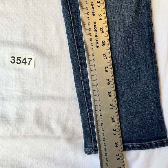 Levi’s Women Jeans 724 size W31 Blue High Rise Stretch Straight Fit 25” Inseam - Picture 3 of 12